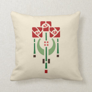 Pendant Rose Stencil Cushion
