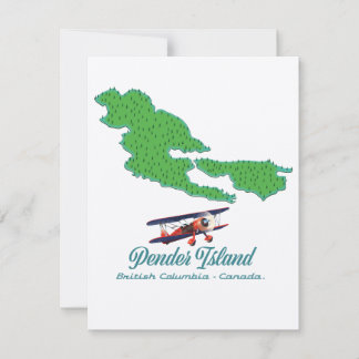 Pender Island British Columbia Travel map