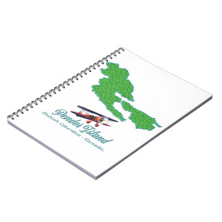Pender Island British Columbia Travel map Notebook