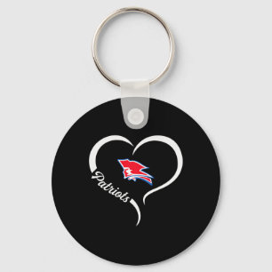 Pender Patriots Logo Half Heart Slogan Hs Key Ring