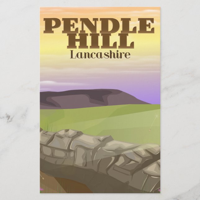 Pendle Hill Lancashire Stationery (Front)