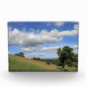 Pendle Hill Summer Evening Card Poster Photo Block