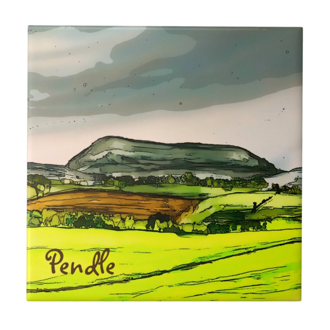Pendle Hill Tile (Front)
