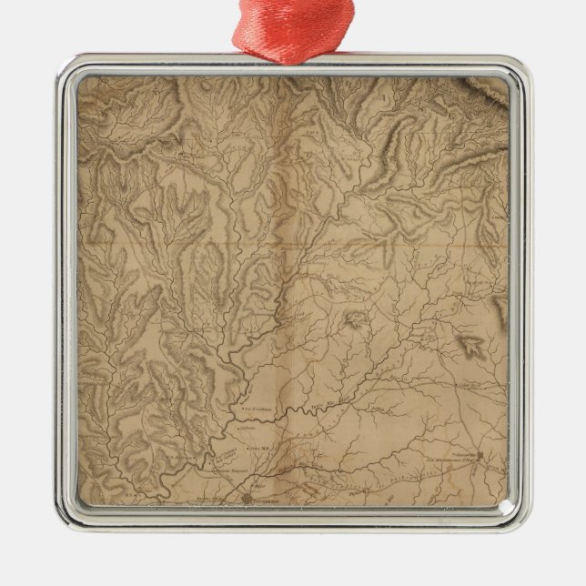 Pendleton District, South Carolina Metal Tree Decoration (Front)