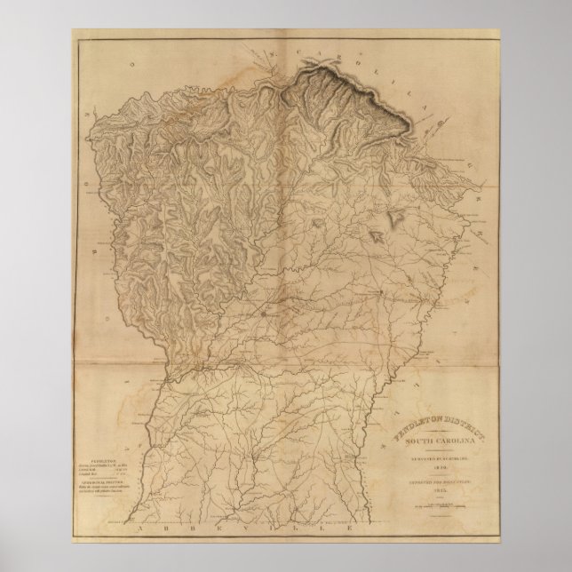 Pendleton District, South Carolina Poster (Front)