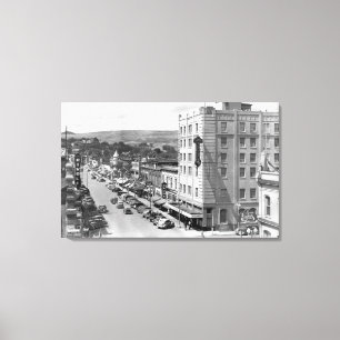 Pendleton, Oregon Main Street View Photograph Canvas Print