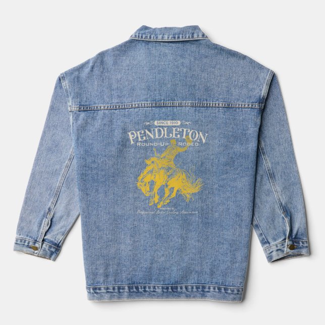 Pendleton Oregon Rodeo Denim Jacket (Back)