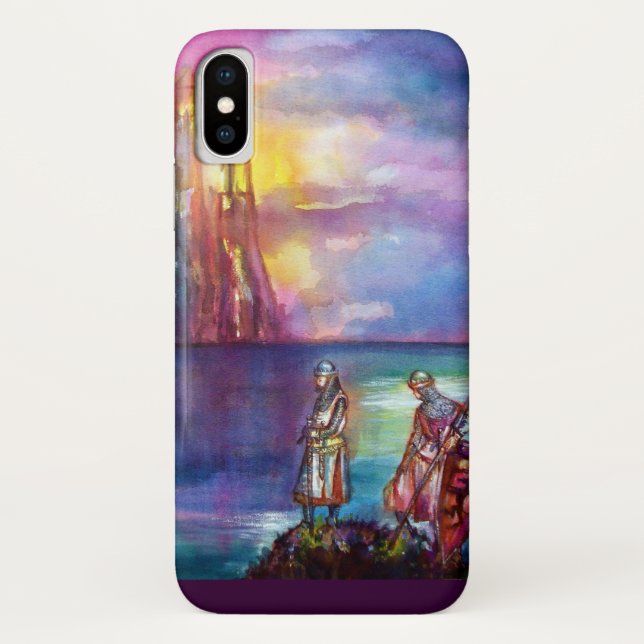 PENDRAGON Mediaeval Knights,Lake Sunset,Fantasy Case-Mate iPhone Case (Back)