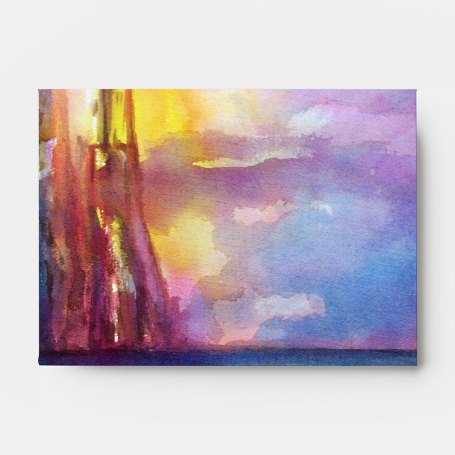 PENDRAGON Mediaeval Knights,Lake Sunset,Fantasy Envelopes (Front)