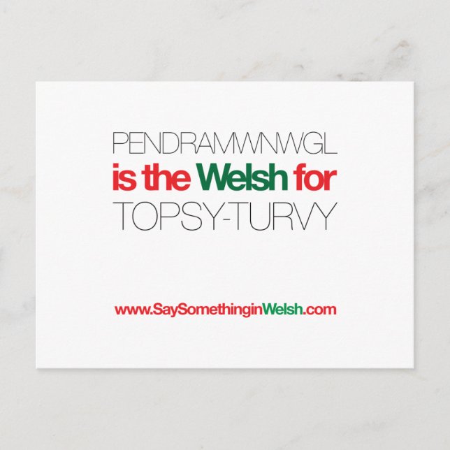 PENDRAMWNWGL POSTCARD (Front)