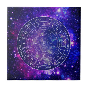 Pendulum Board Chart Divination Game Purple Space Tile