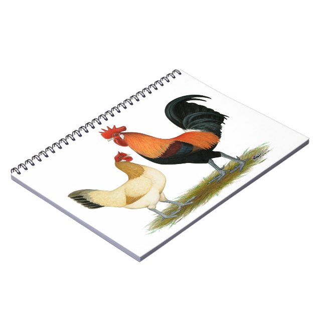 Penedesenca Chickens Notebook (Left Side)