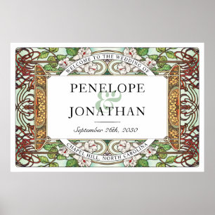 PENELOPE 01 A - Wedding Welcome Sign Large