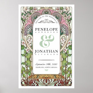 PENELOPE 01 A - Wedding Welcome Sign Large