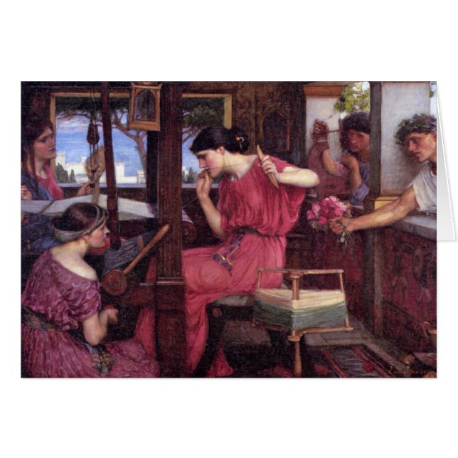 Penelope and the Suitors Cards (Front Horizontal)