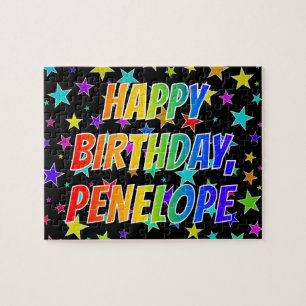 "PENELOPE" First Name, Fun "HAPPY BIRTHDAY" Jigsaw Puzzle