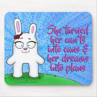 Penelope the Bunny, w/quote mousepad