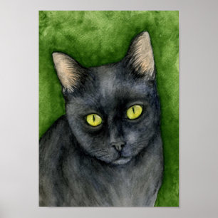 Penelope - The Lucky Black Cat Print