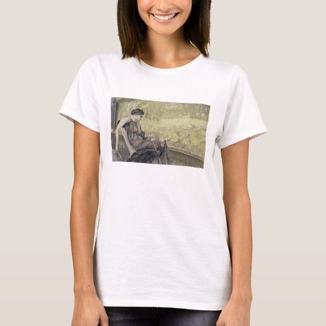 Penelope weaving a shroud for Laertes her father-i T-Shirt (Front)