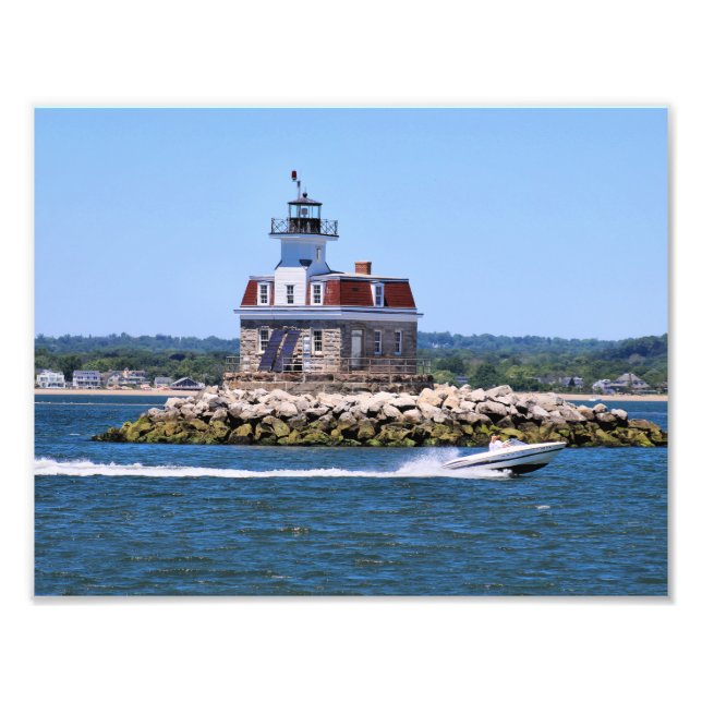 Penfield Reef Lighthouse, Connecticut Photo Print (Front)