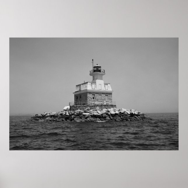 Penfield Reef Lighthouse Poster (Front)