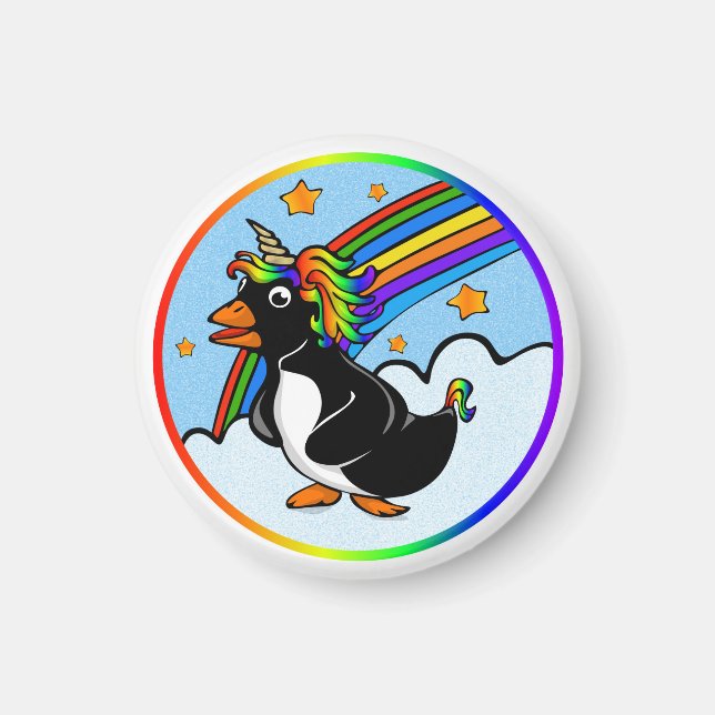 Pengicorn Round Magnet (Front)
