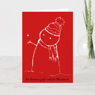 PengiHoliday wishing snowman card
