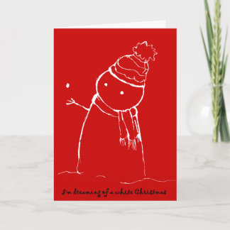 PengiHoliday wishing snowman card