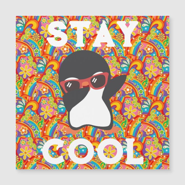 PENGIUN STAY COOL MAGNET CARD (Front)