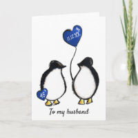 Penguin 45th sapphire wedding anniversary husband