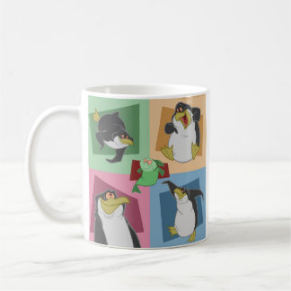 Penguin 4 Squares Mug