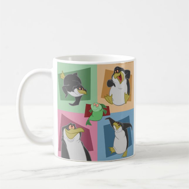 Penguin 4 Squares Mug (Left)