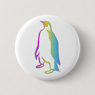 Penguin 6 Cm Round Badge