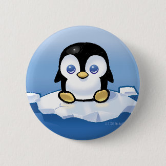 Penguin 6 Cm Round Badge