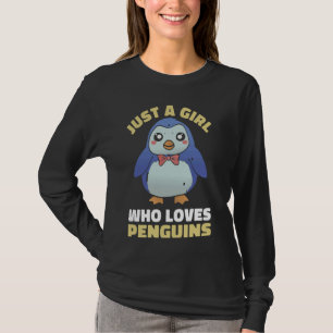 Penguin A Girl Who Loves Penguins T-Shirt