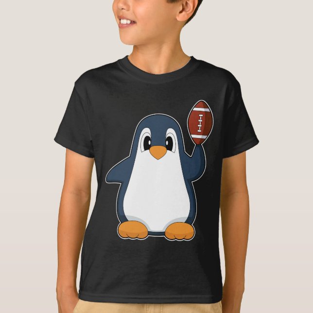 Penguin American Football Sports T-Shirt (Front)
