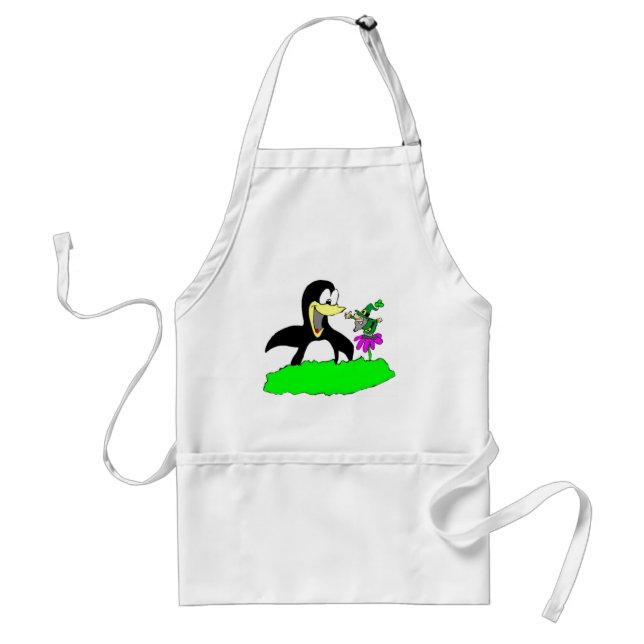 Penguin and Leprechaun Standard Apron (Front)