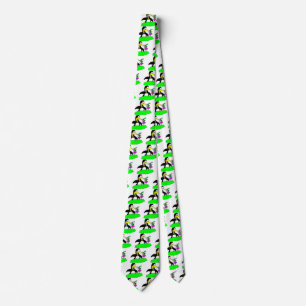 Penguin and Leprechaun Tie