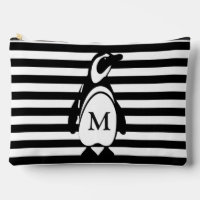 Penguin and Stripes Monogrammed