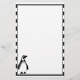 Penguin and Stripes Stationery