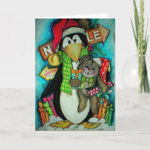 Penguin and Teddy Pal - Holiday Fun