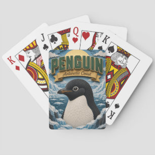 Penguin Antarctic Coast POPCUT Playing Cards