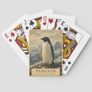 Penguin Antarctic Coast VINTAGE Playing Cards