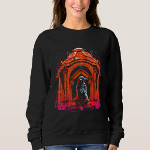 Penguin Architecture Artwork Animal Motif Penguin Sweatshirt