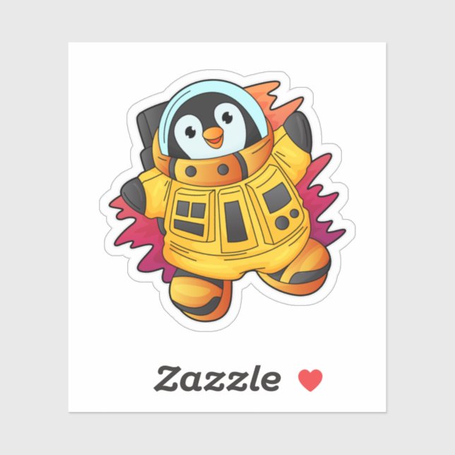 Penguin as Astronaut in Suit (Sheet)