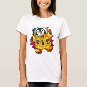 Penguin as Astronaut in Suit T-Shirt
