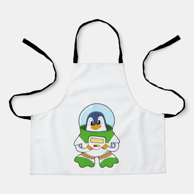 Penguin as Astronaut with Costume Apron (Front)