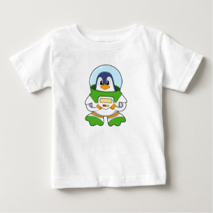 Penguin as Astronaut with Costume Baby T-Shirt