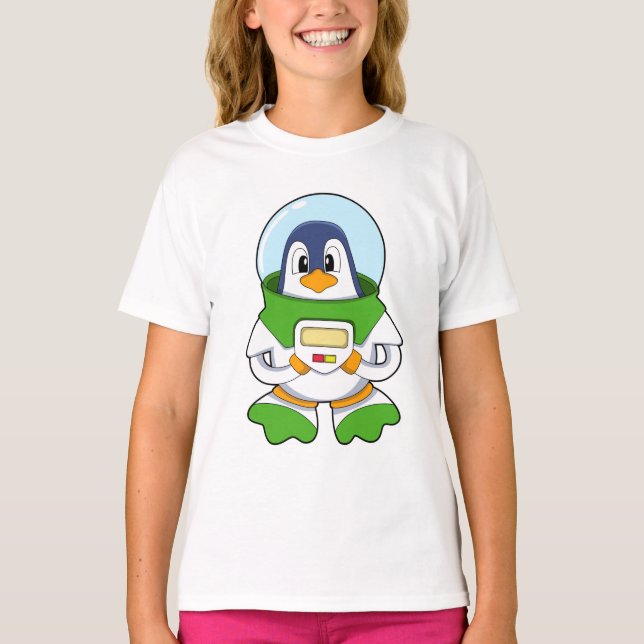 Penguin as Astronaut with Costume T-Shirt (Front)