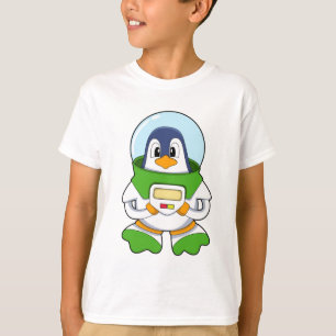 Penguin as Astronaut with Costume T-Shirt